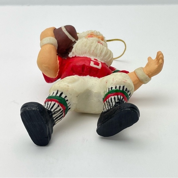 Vintage Football Santa Christmas Tree Ornament - Picture 6 of 12